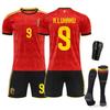 Maglia da calcio casalinga del Belgio Euro N.. 7 10 Lukaku 25 Set Maglie Multi-Library