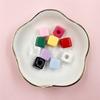 10mm 10pcs Square Shape Acrylic Candy Color Spacer Beads For Jewelry Making Beaded Materials Jewelry Accessory