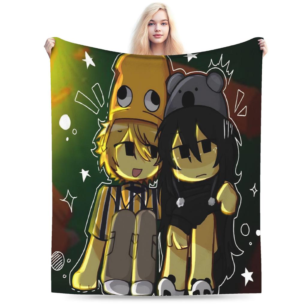 Custom 99 Nights In The Forest Blanket Survival Horror Games Plush Vintage Breathable Throw Blankets For Home Textile Decor