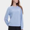 Fila Official Womens Pullover Sweatshirt 2023 Autumn Fashion Casual Simple Round Neck Knit Top Women Tops Starry-Purple F11W338208FVT