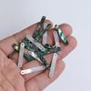 Natural Abalone White Mother-of-Pearl Double-Hole Oval Pendant for DIY Hairpin & Necklace