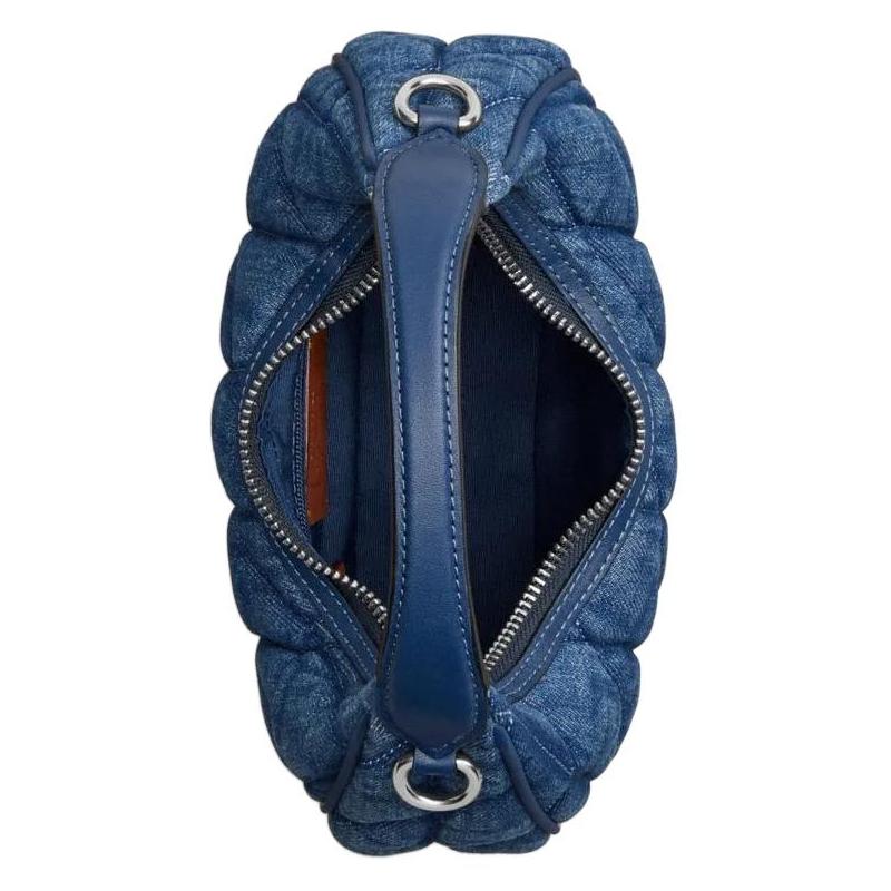 Coach CARMEN 20 Removable Shoulder Strap Fabric Shoulder Crossbody Handbag Small Women Denim Blue