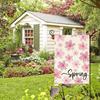 Spring Summer Floral Garden Flag 12x18 Inch Vertical Double Sided Colorful