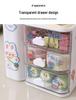 Transparent Cloud Desktop Pen Holder & Drawer Organizer Box