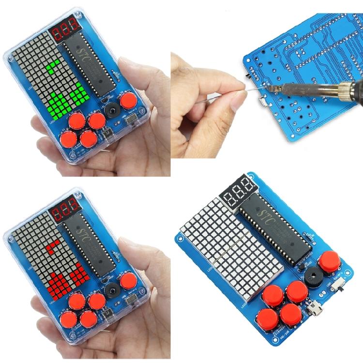 DIY Soldering Kit Building a Classical Game Console with 4 Games for Educational Purposes High School Project Training