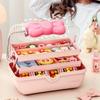 Children's Hair Accessories Storage Box Head Rope Hairpin Rubber Band Head Jewelry Dressing Cute Girl Jewelry Box