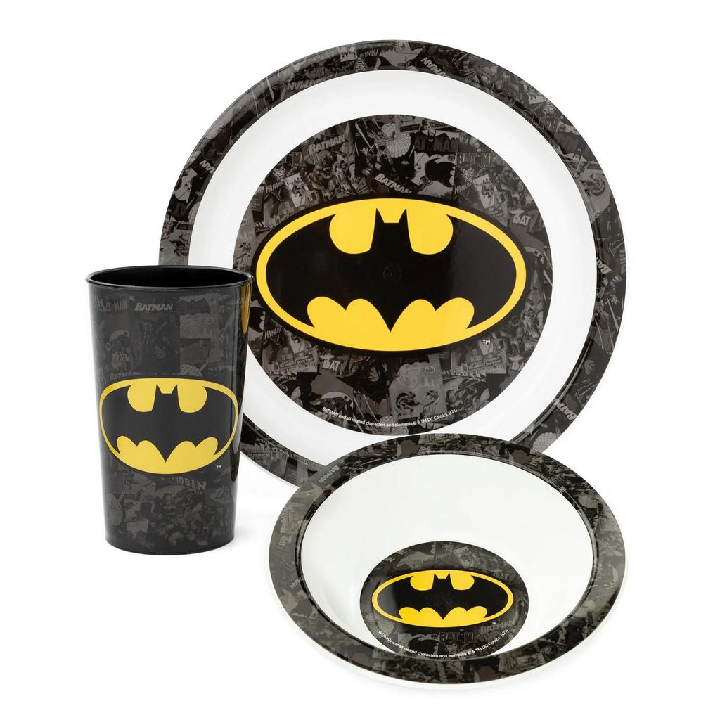Batman Childrens/Kids Tableware Set