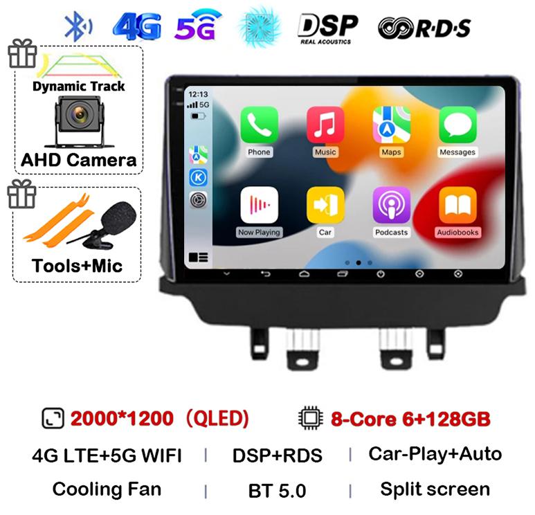 Android 14 Wireless Carplay Auto Car Radio For Mazda CX-3 CX3 Mazda 2 DK 2014 - 2021 Multimedia Video Player GPS Stereo WIFI+4G