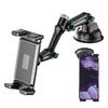 Car Tablet/Folding Screen Universal Phone Holder Adjustable Tablet Cup Auto Dashboard Mount Phone Suction Extension Tube F7S2
