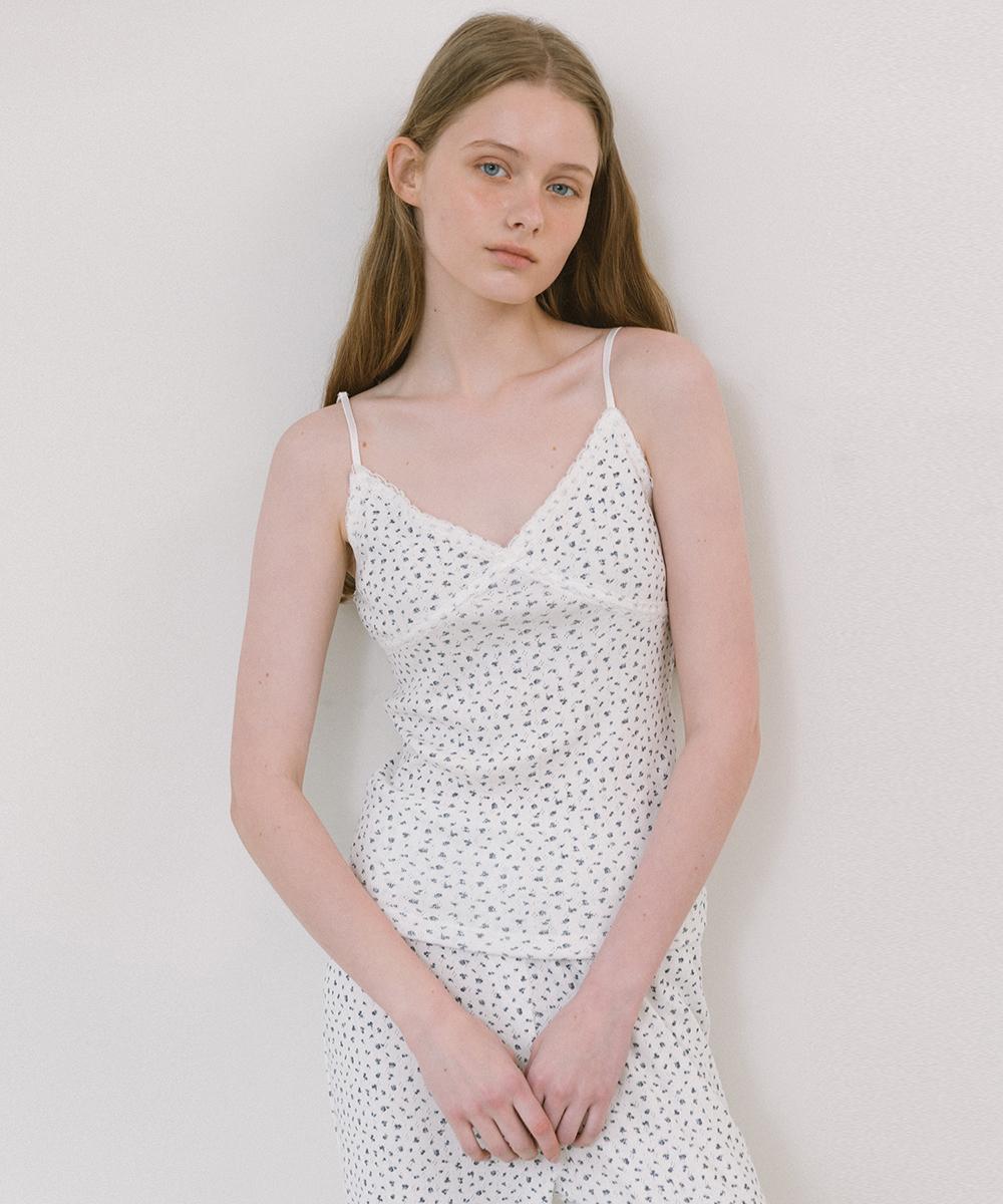 Laminez Flower Lace Sleeveless - Ivory Ivory/Free