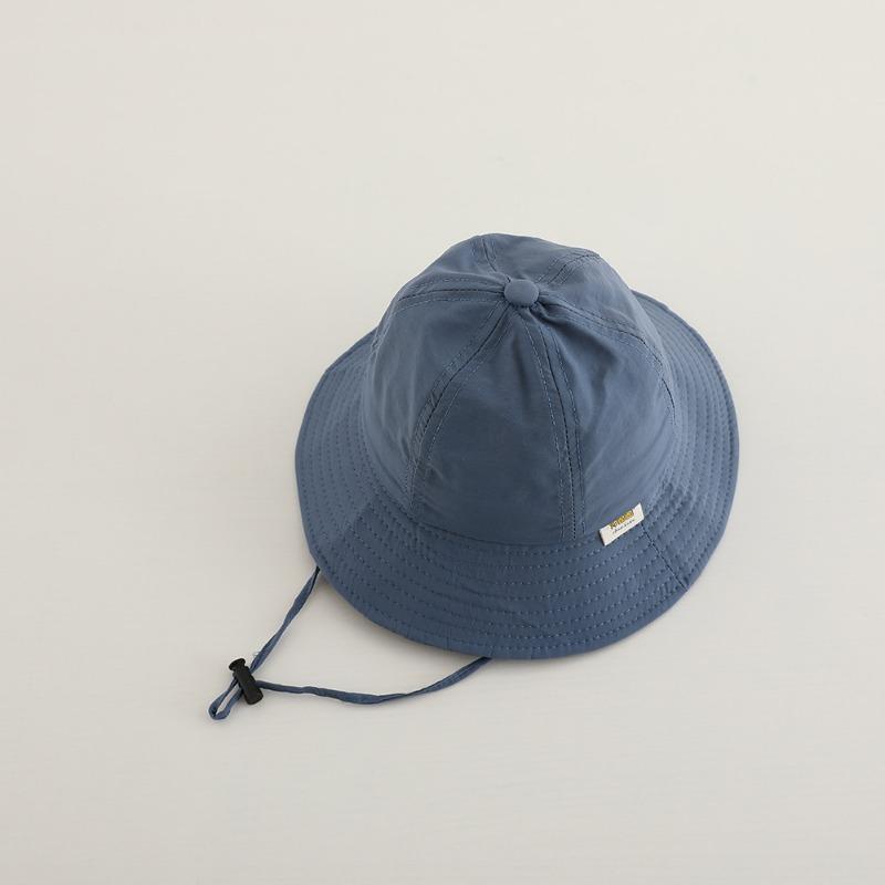 Kids Hats 48-50cm 1-3 years Spring summer Fashion Solid Color Sun Hat for Boys Girls Bucket Hat Baby Fisherman Cap
