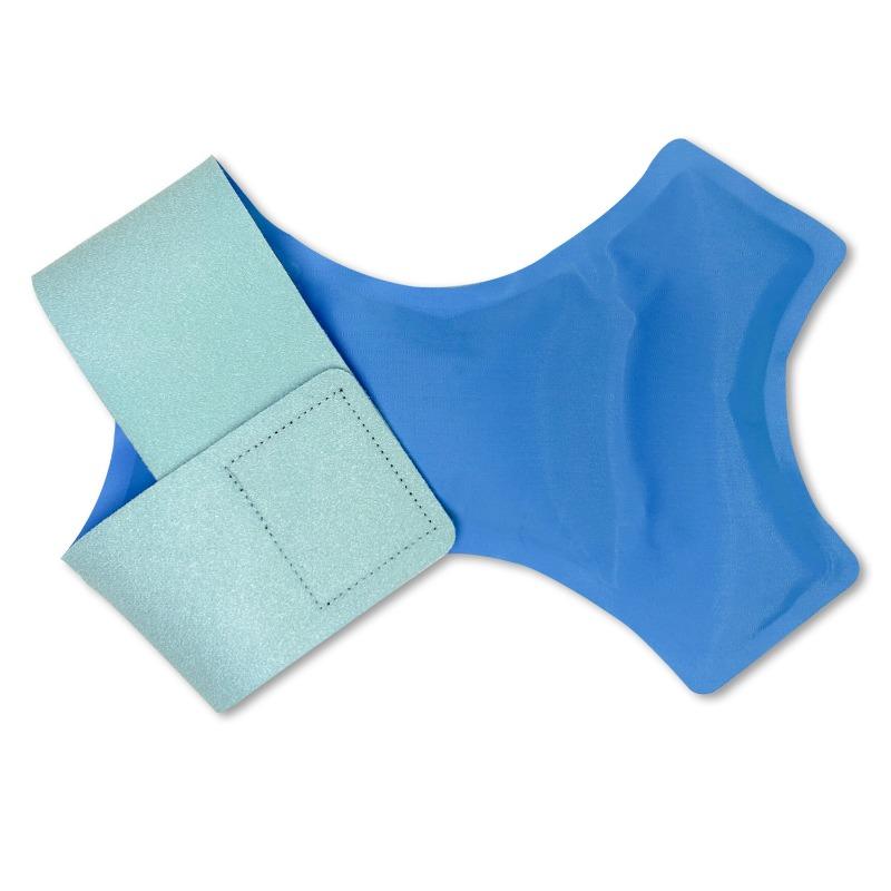 New Reusable Blue Ankle Ice Pack Hot Cold Compress Gel Bag Adjustable Strap for Sports Yoga Sprains Pain Relief Injury Recovery