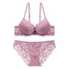 French Sexy Lace Bra Set,Push‑Up Bra Set for Small Bust,Gather Side Fat Lingerie Set