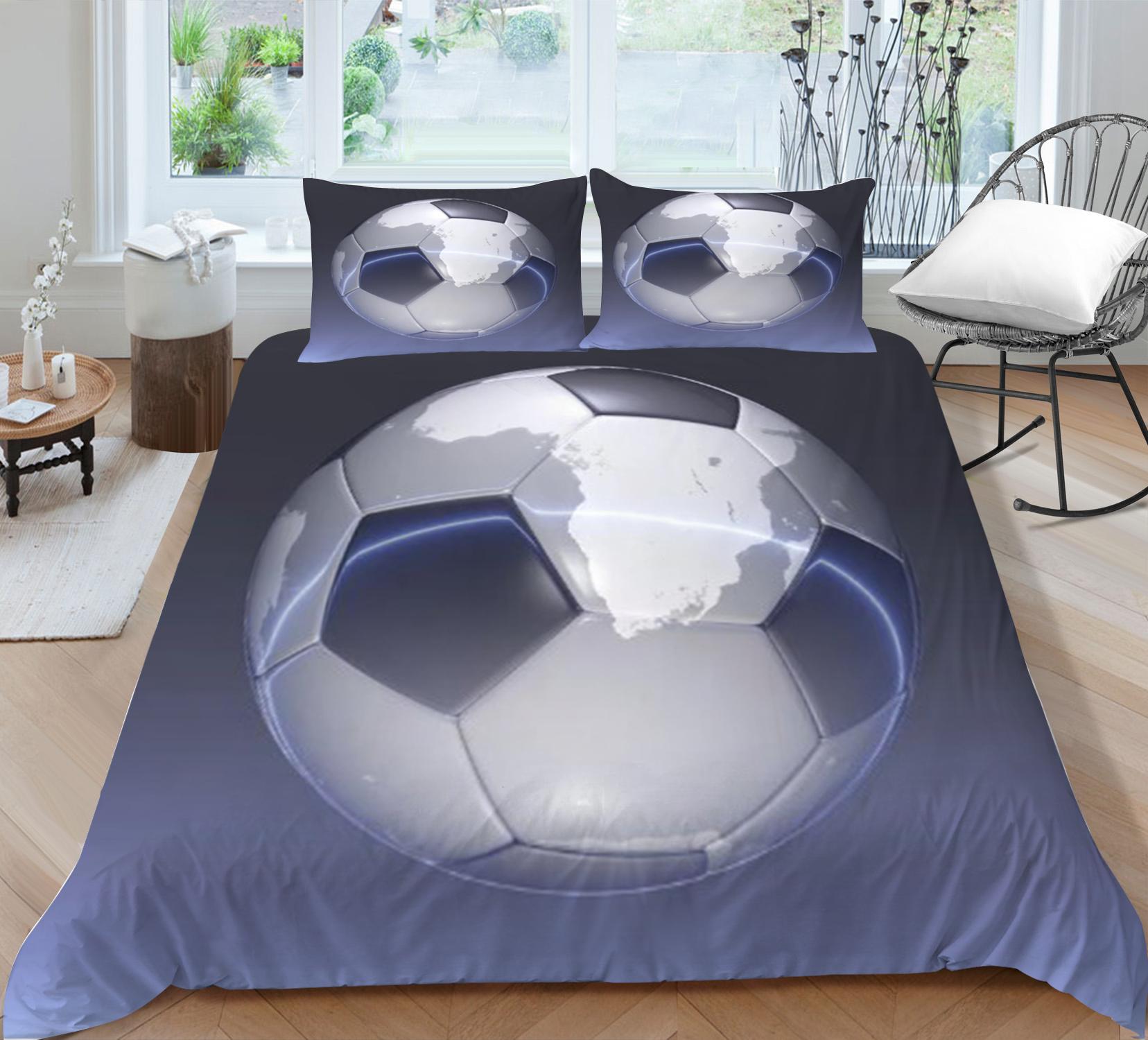 

Главная Постельные принадлежности Комплект 3D Футбол Печать Одеяло Чехол Лучший подарок Наволочка Постельное белье Постельный костюм Дышащая микрофибра Моющаяся Single 135x200cm