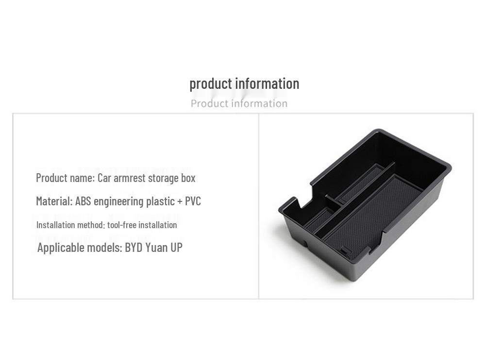 Adjustable Armrest Storage Box for Car Interior Accessories