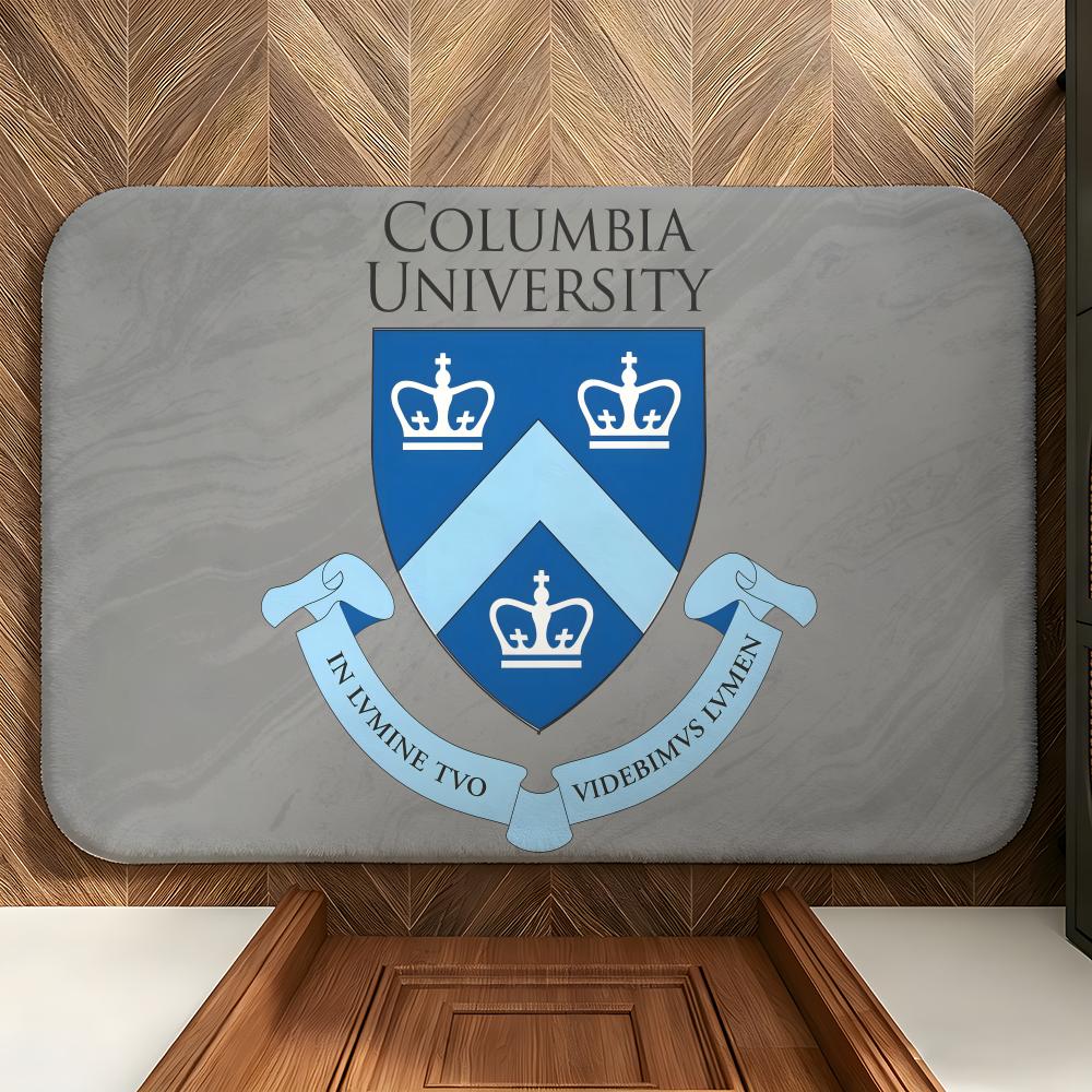 

Education C-Columbia U-University Floor Mat Soft Flannel Entrance Door Mat Non Slip Absorbent Bathroom Bedroom Floor Rug 40x60cm