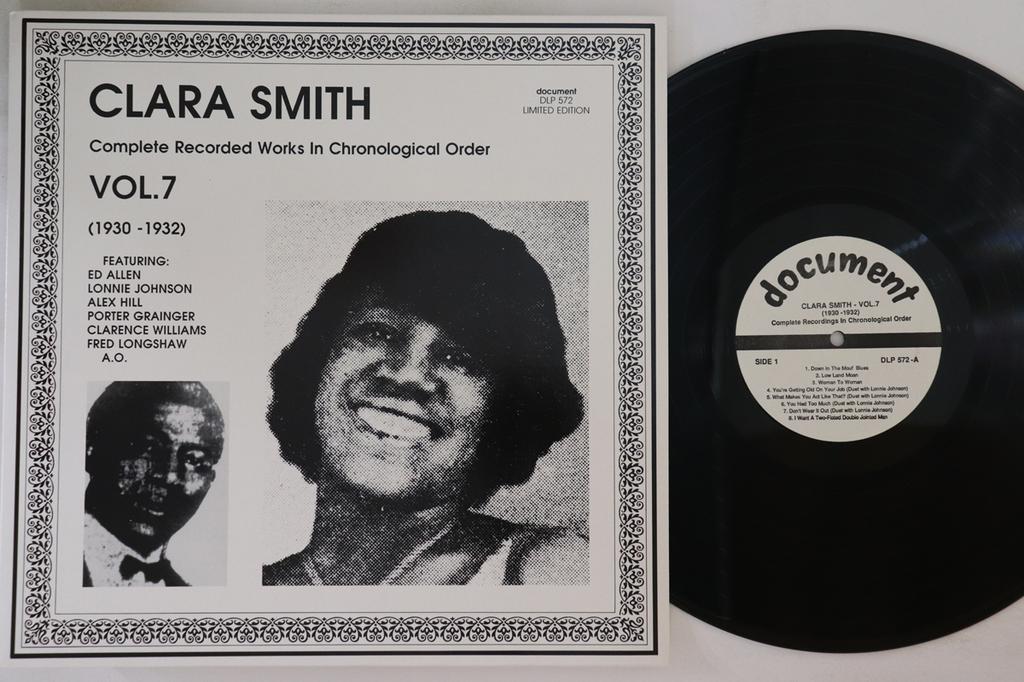 LP Record CLARA SMITH - Vol. 7 (1930-1932) DLP572 DOCUMENT 1989 Austria Blues Used