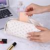 Women Make Up Organizer Pouch with Zipper Makeup Storage Bag Floral Printed Large Capacity Female Girls Storage Bag Set