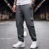Men's Casual Loose Fit Cargo Pants with Tapered Leg and Multicolor for Spring and