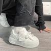 Girls Heart Thick Bottom Love Little White Shoes Women 2025 New Ins Lightweight Breathable Student Versatile Skirt Board Shoes
