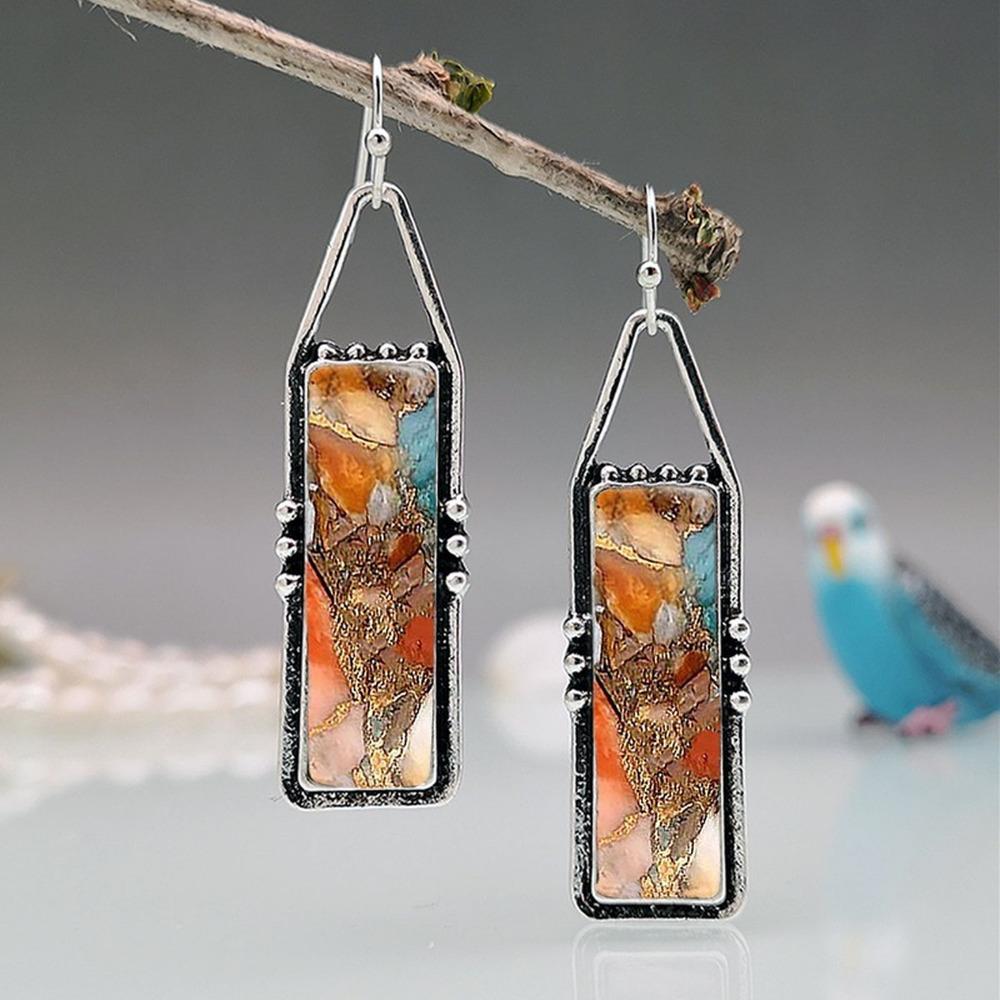 Hot Sale Colorful Turquoise Pattern Romantic Bohemian Style Couple Ladies Korean Fashion Accessories