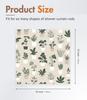 Potted Plants Pattern Shower Curtain 160X180Cm Botanical Theme Bathroom Decor Nature Inspired