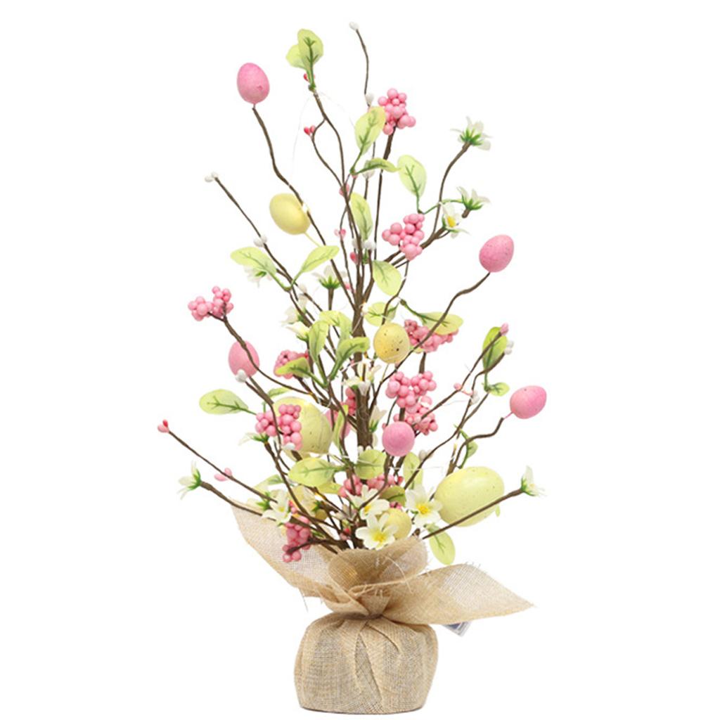 45cm Easter Decorations LED Egg Tree Table Decoration Home Spring Party Supplies Lighted Easter Eggs Ornaments Kid Gift