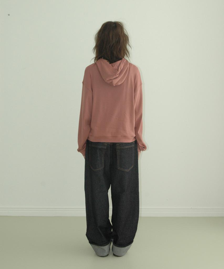Aftersummer Natural Zip Hoodie (Dust Pink)