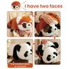 Yousheng Reversible Red Panda Plush Toy Soft Stuffed Animal for Kids Cuddling Companion Lightweight Decorative Pillow Gift for Birthday Christmas Play