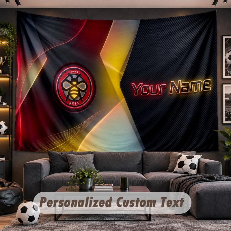 Brentford Football Personalized Tapestry Support Custom Name, Wall Art Home Decoration