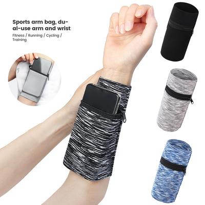 Zipper Running Bags Lightweight Wrist Wallet Pouch For Phone Key Card Sweatband Gym Fitness Sports Cycling Wristband Arm Bag