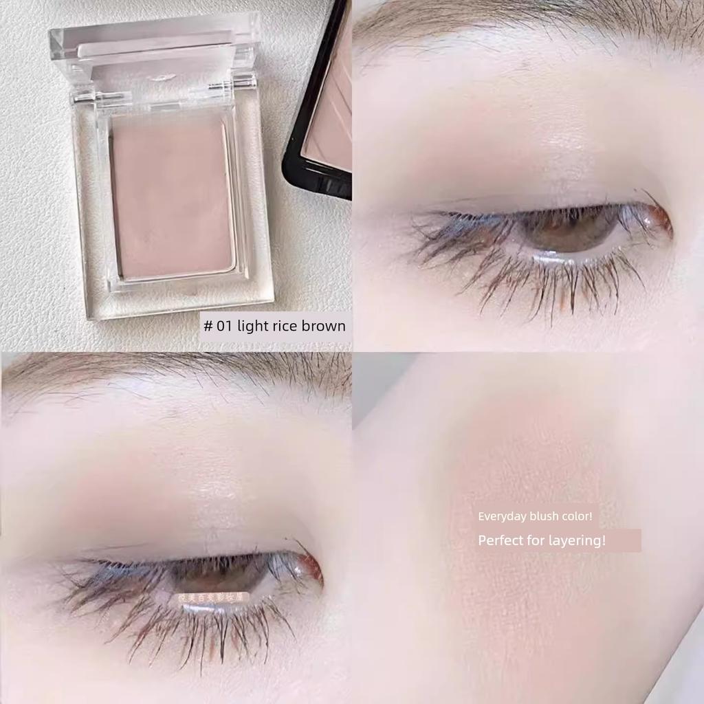 Single Color Eyeshadow Blush Low Saturation Water Makeup Base Blending Eyeliner Under-Eye Highlighter Pearlescent Matte New Product Authentic