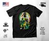 Senegal Soccer Portrait Green Action T-Shirt Black Unisex S-2XL