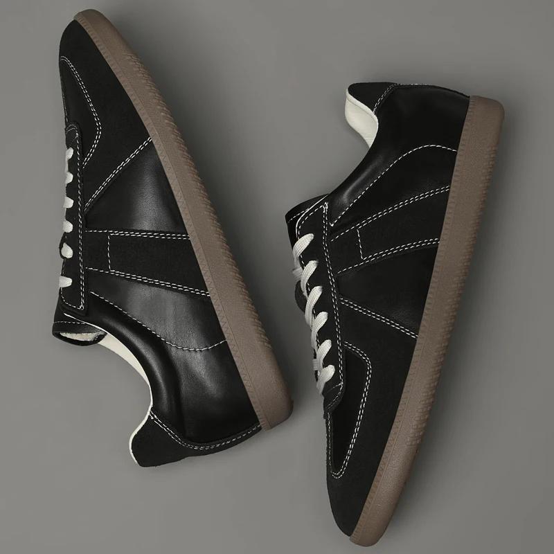 Genuine Leather Men's Casual Shoes Non Slip Male White Sneakers Men Comfortabel Tenis Masculino Leisure Walk Outdoor Footwear