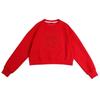 Women's Red Year of the Dragon 2024 Pullover Hoodie - Towel Embroidered, Casual Round Neck, New Autumn Collection