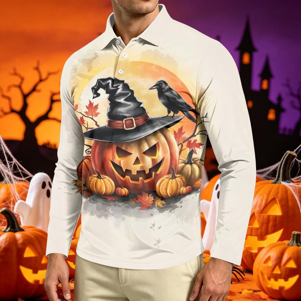 Men's Long Sleeve Casual T Shirt Crew Neck Printed Top Lightweight Comfortable Breathable Fabric Suitable for Everyday Wear