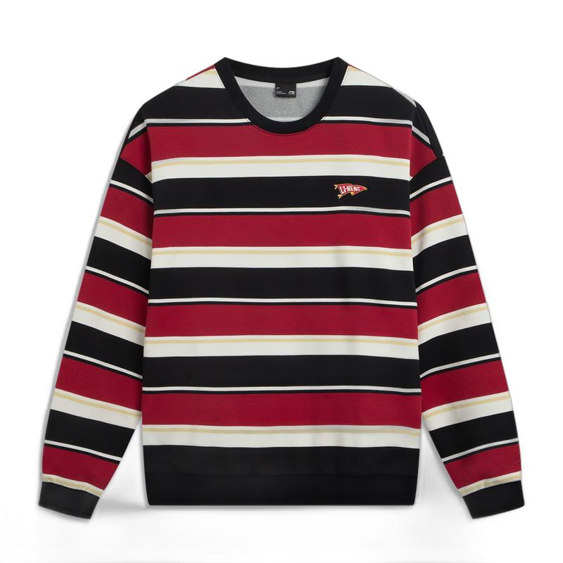 Li-Ning Unisex Fleece Lined Embroidered Round Neck Sport Sweatshirt AWDVD31 3XL