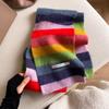 Pink scarf women's new autumn and winter high-end feeling raspberry powder warm shawl versatile scarf