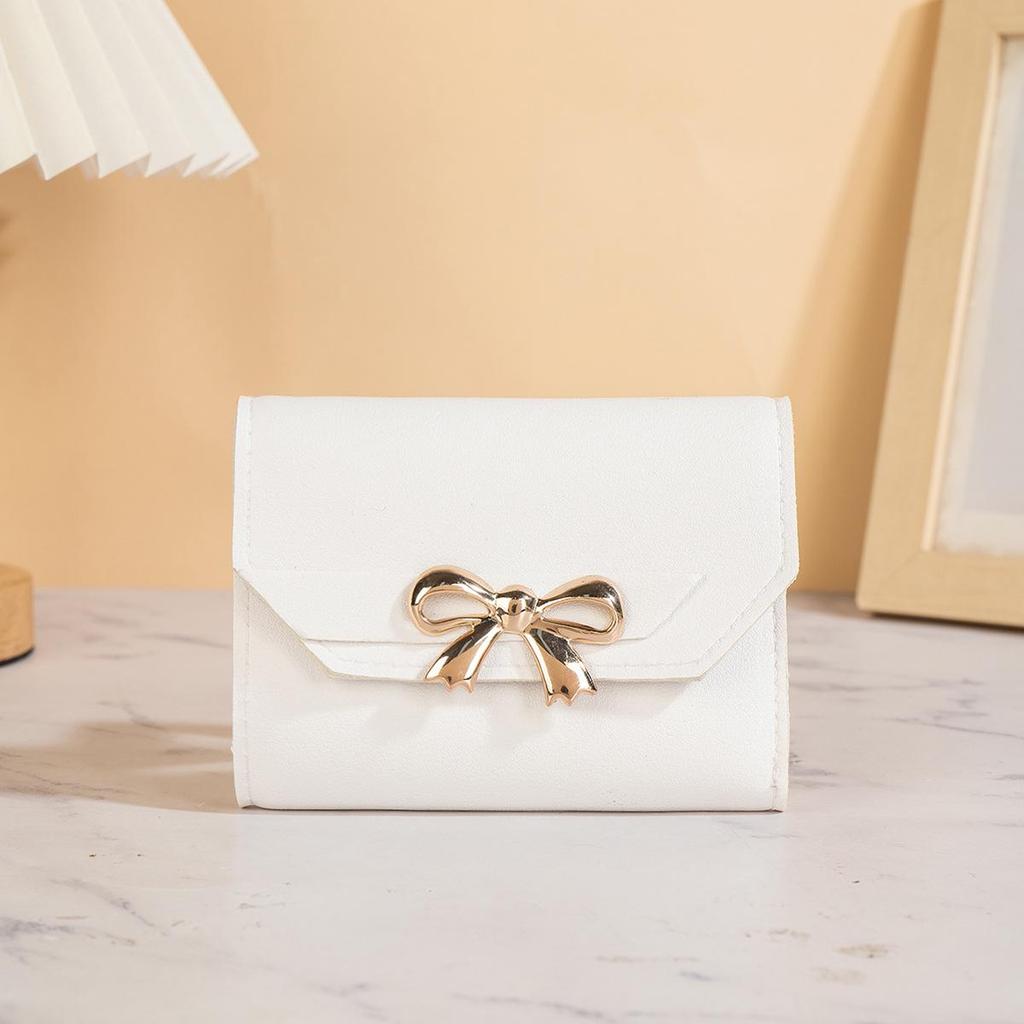 2025 Women's Bow Short Trifold Snap Wallet & Mini Handbags