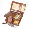 Women Short Hollow-Out Wallet Vintage PU Leather Multi Card Holder Zipper Coin Purse Small Lady 3 Fold Clutch Wallet