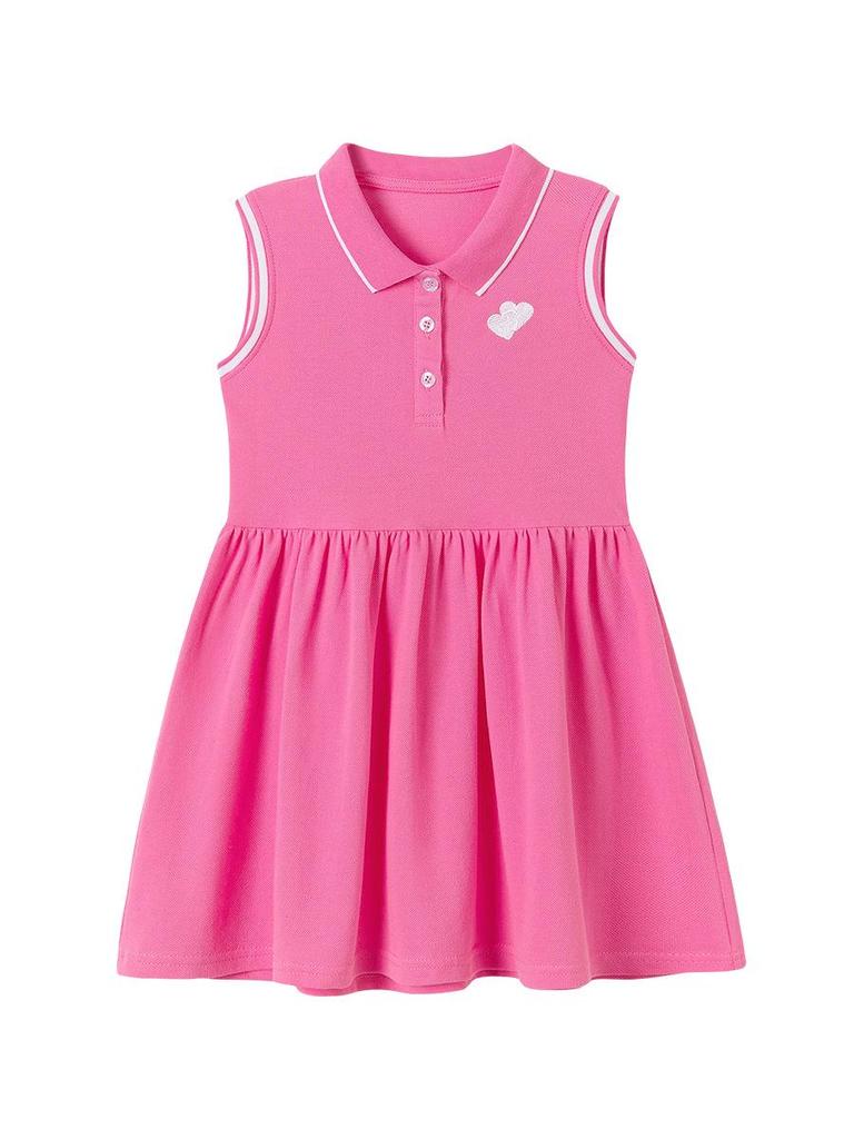 Little Maven Summer Sleeveless 100% Cotton Girls' Dress - European & American Style