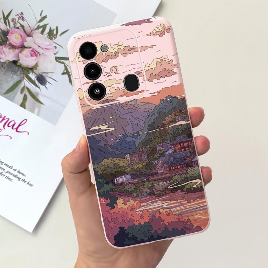 For Tecno Spark 8C Case KG5k KG5j KG5n Stylish Candy Painted Cover Soft Silicone Phone Case For Tecno Spark Go 2022 Spark8C Bags