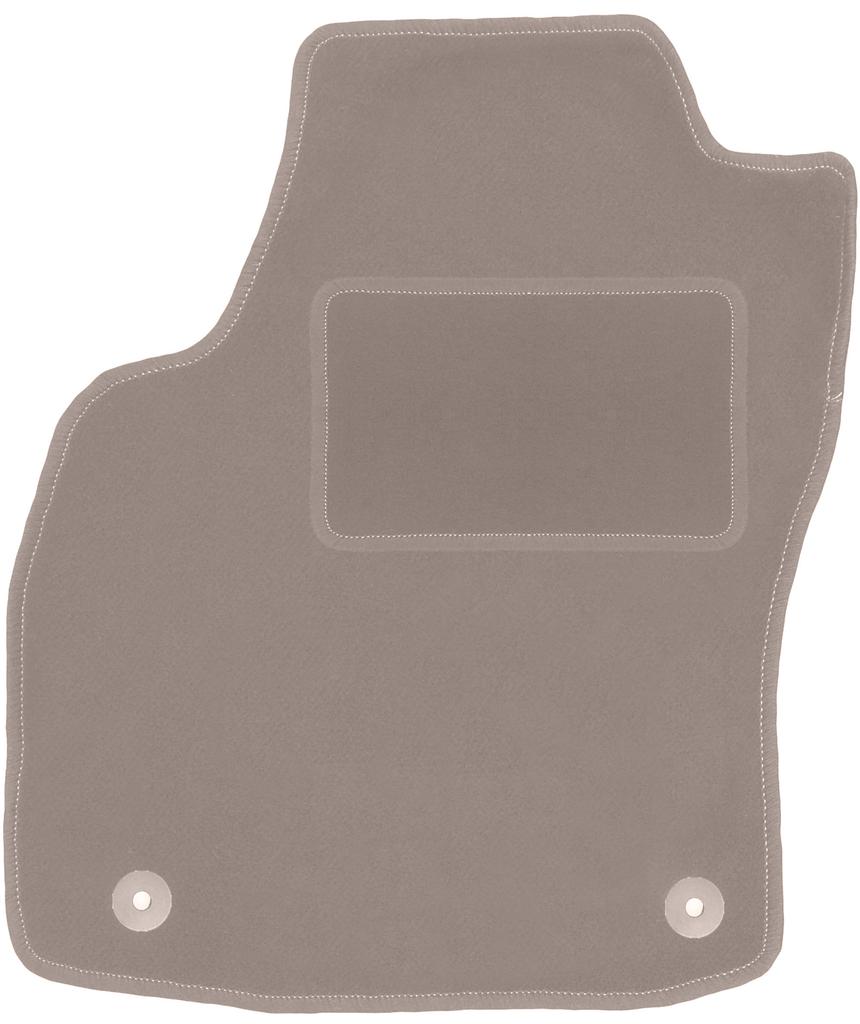 Beige driver's mat for: Opel Astra H sedan, hatchback, station wagon, TwinTop, cabrio, coupe (2003-2010)