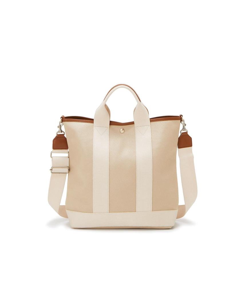 Tote Shoulder SCOTCH Scotch Vertical Tote Light Taupe [TOPKAPI] Bag, Bag, GRAIN, Grain, 2-way Bag, L, Women's,