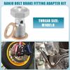 Banjo Bolt Brake Fitting Adapter Kit M10x1.0 Brake Line Thread Single Banjo Bolt with 4 Copper Washers