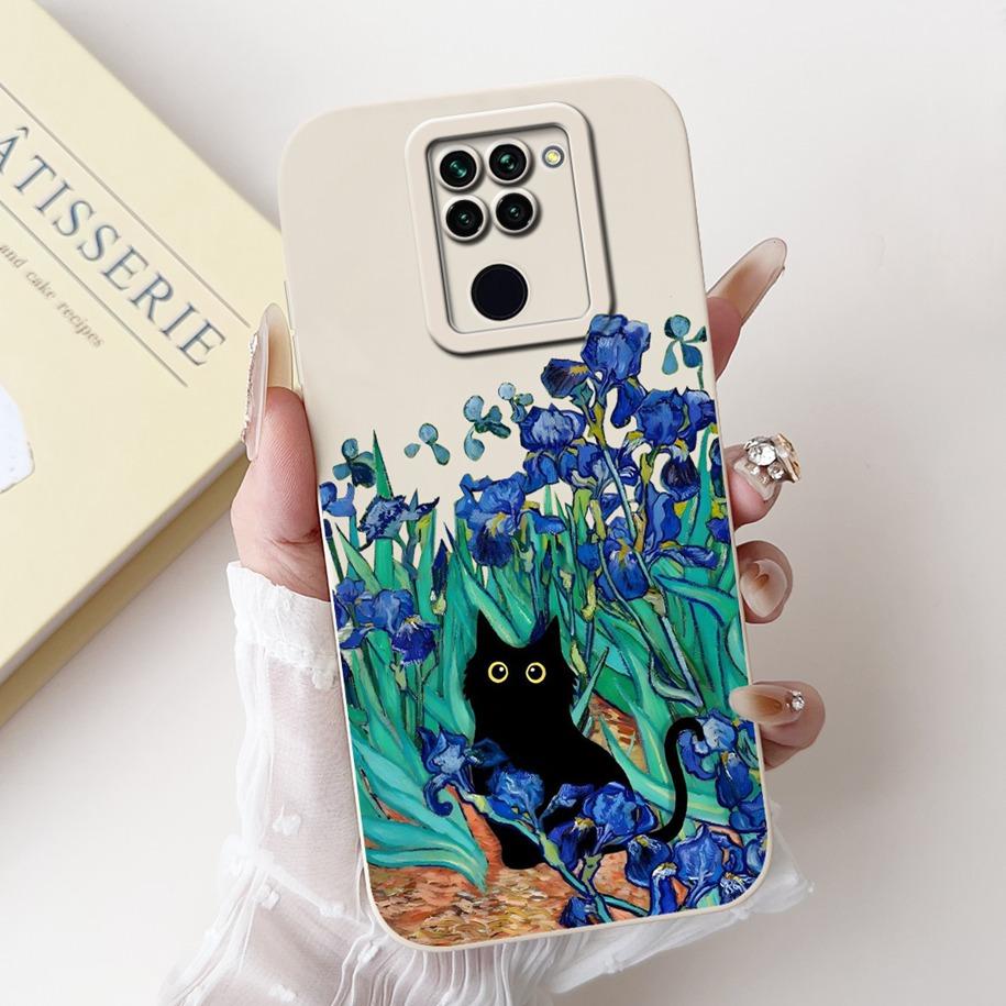For Xiaomi Redmi Note 9 Case Cute Cartoon Panda Rabbit Liquid Silicone Shockproof Bumper on Xiomi Redmi Note 9 Cover Note9 Funda