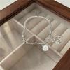 Korean Style S925 Sterling Silver Balloon Dog Beaded Bracelet - Handmade, Elastic, Fashionable, Cute Jewelry