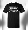 I'd Rather Be Watching Anime 100% Cotton T-shirt Mens Tees Top Funny Anime Manga Japanese Tee Shirt Japan