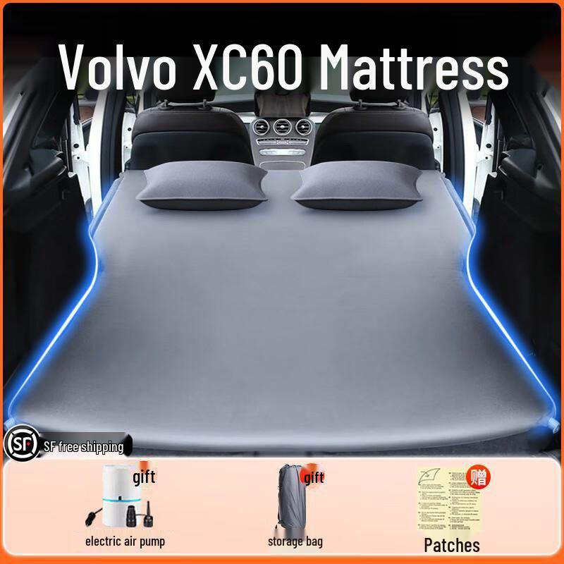 Volvo XC60 Inflatable Car Bed for Trunk - Ideal for Camping, Travel, and Self-Driving Tours