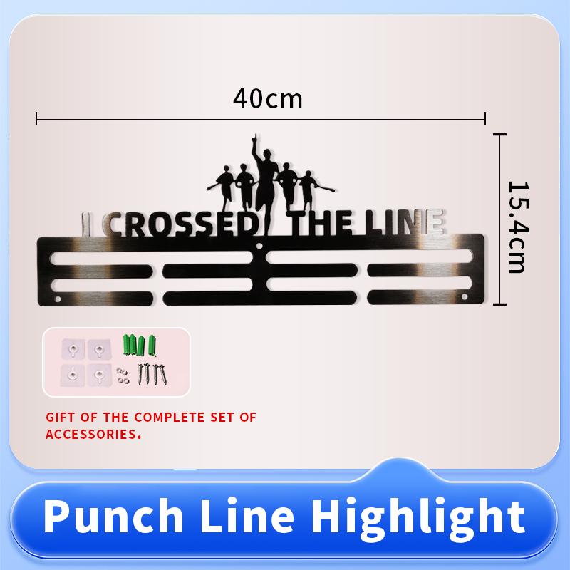 Factory Direct Custom Large Wall Hanger Metal Medal Display Rack for Bulk Medals & Awards Storage